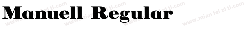 Manuell Regular字体转换